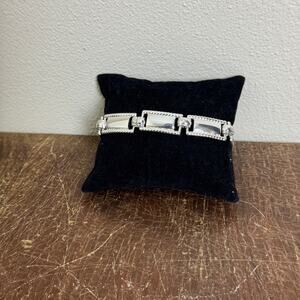 Napier Vintage Silver Told Classic Timeless‎ Link Chain Bracelet